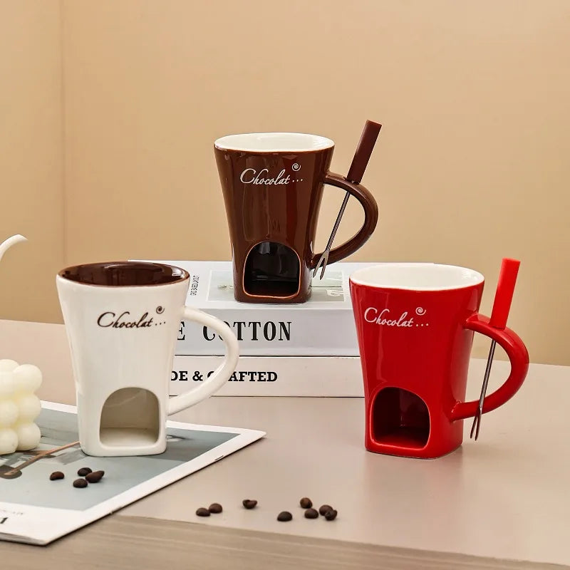 Tasse à fondue en céramique